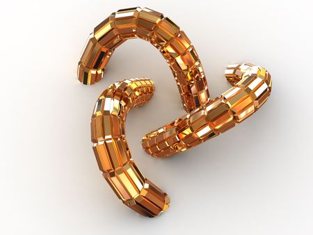 torus knot. 3dの写真素材