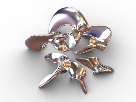 torus knot. 3dの写真素材