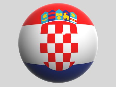 National Flag. Croatiaの写真素材