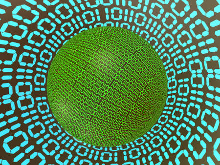 binary code. 3dの写真素材