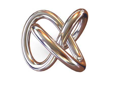 torus knot. 3dの写真素材