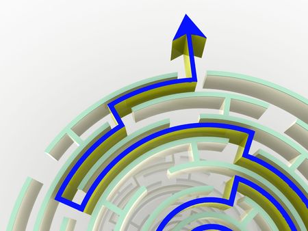 Labyrinth. 3dの写真素材