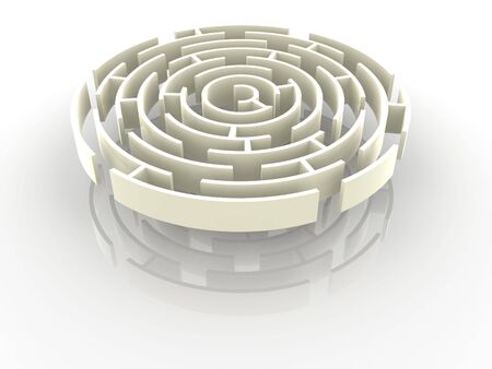 Labyrinth. 3dの写真素材