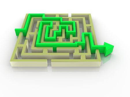 Labyrinth. 3dの写真素材