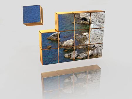 The television image. 3dの写真素材