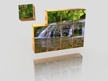 The television image. 3dの写真素材