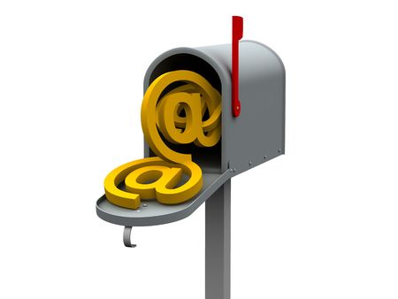 mailbox. 3d の写真素材