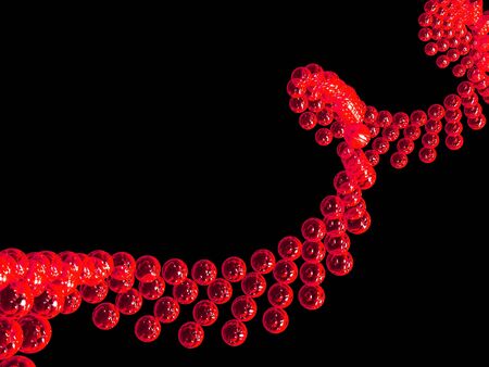 Gene in DNA. 3d