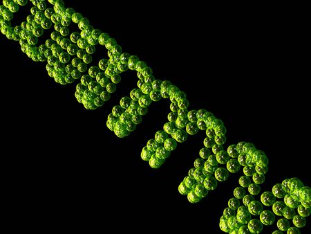 Gene in DNA. 3d