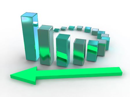 3d business statistics の写真素材