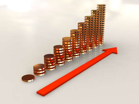 3d business statistics の写真素材