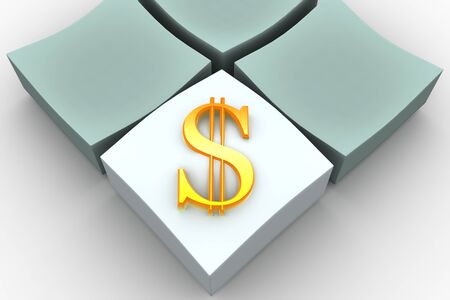 Dollar. 3dの写真素材