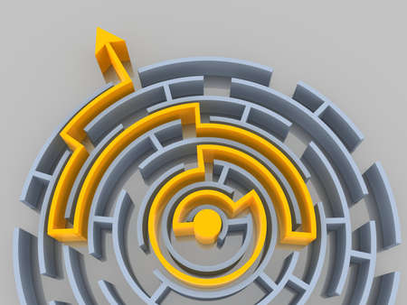 Labyrinth. 3dの写真素材