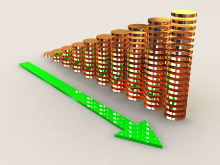 3d business statisticsの写真素材