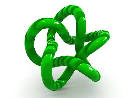 torus knot. 3dの写真素材