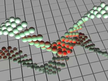 gene in DNA. 3d 
