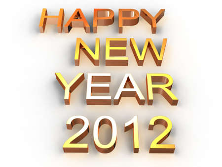 happy new year 2012の写真素材