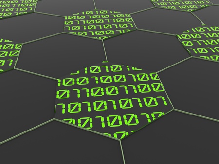 Binary code. An abstract illustration.の写真素材