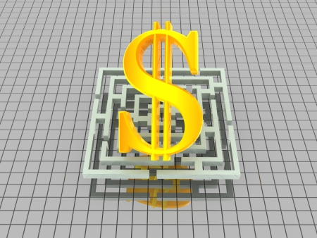 Dollar. 3dの写真素材