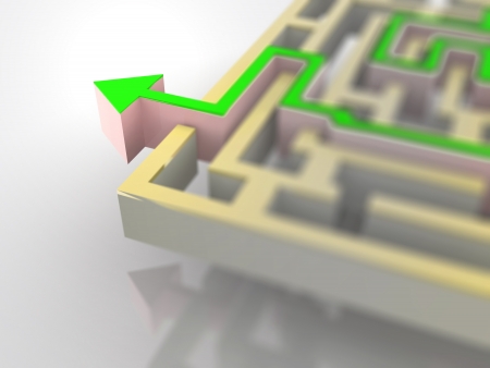 Labyrinth. 3dの写真素材