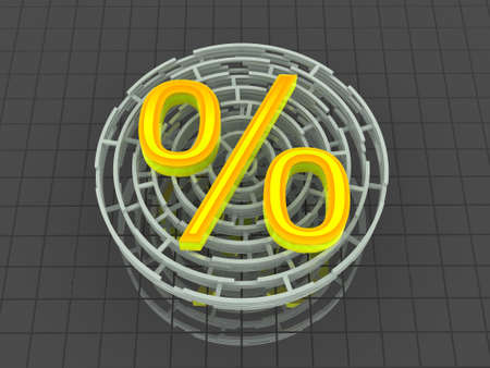 Percent 3dの写真素材