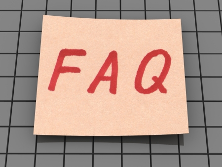 FAQ. textの写真素材