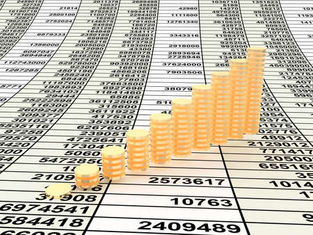 3d business statisticsの写真素材