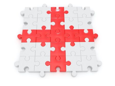 puzzle. 3dの写真素材