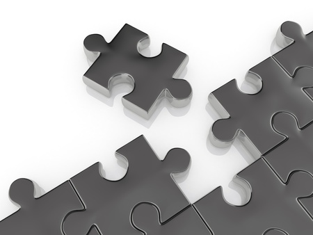 puzzle  3dの写真素材