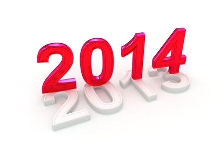 Happy New Year 2014  3d