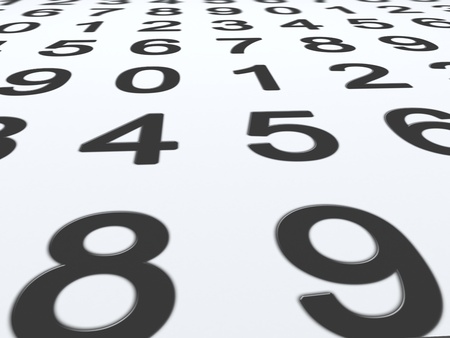 Background of numbers. from zero to nine.
