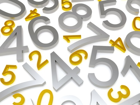 Background of numbers. from zero to nine.