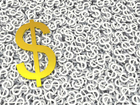 Money background of dollars. 3dの写真素材