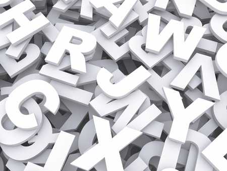 letters of the English alphabet  backgroundの写真素材