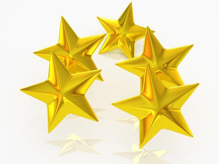 Festive stars  3d