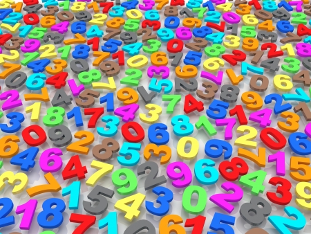 Background of numbers  from zero to nine の写真素材