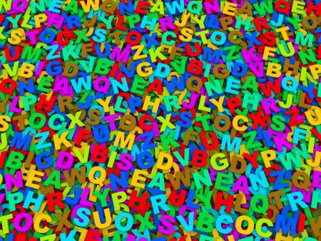 letters of the English alphabet  backgroundの写真素材