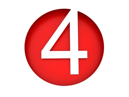 Three-dimensional figures. Fourの写真素材