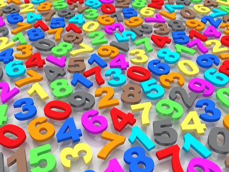 Background of numbers. from zero to nine.