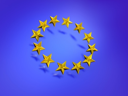 Stars of the European Union. 3dの写真素材