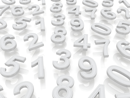 numbers. from zero to nine.の写真素材