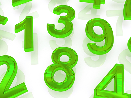 numbers. from zero to nine.