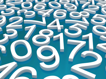numbers. from zero to nine.