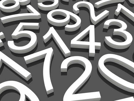numbers. from zero to nine.の写真素材