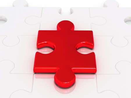 puzzle. 3dの写真素材