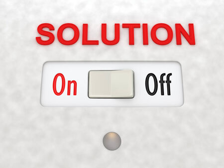 The toggle switch. 3d