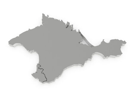 Map of Crimea. 3dの写真素材