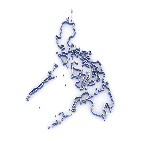 Map of Philippines. 3dの写真素材