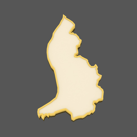 Map of Liechtenstein. 3dの写真素材