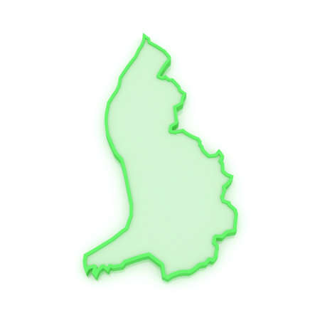 Map of Liechtenstein. 3dの写真素材